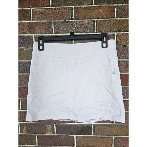 Zac & Rachel Women Golf/Tennis Skirt/Skort/Shorts White Dots Size 12 Petite 12p - Picture 1 of 4